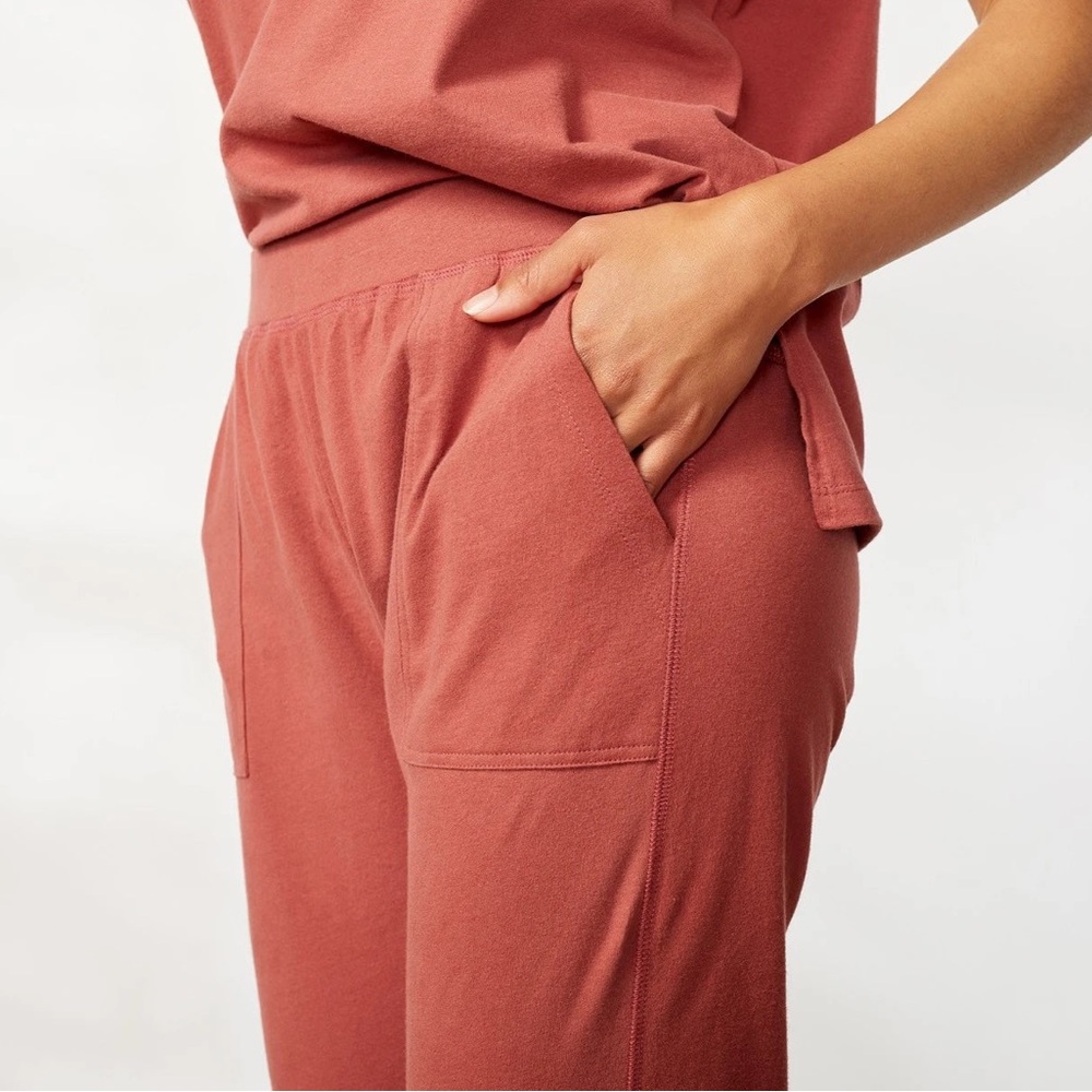 Coyuchi Women's Solstice Organic Jogger in XS Rosehips